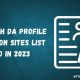 Profile Creation Sites